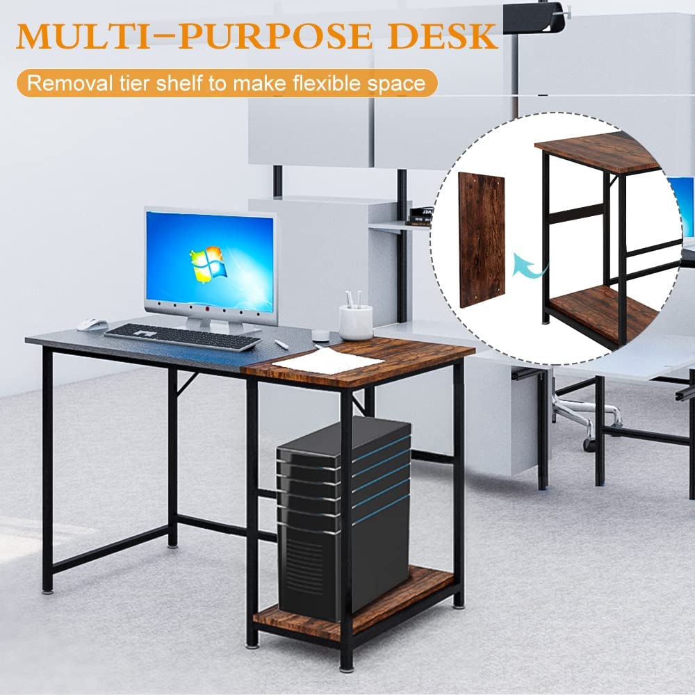 POWAITER Home Office Desk, Computer Desk 39